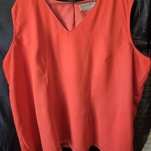 Orange- Red Women's 3 Piece Dress